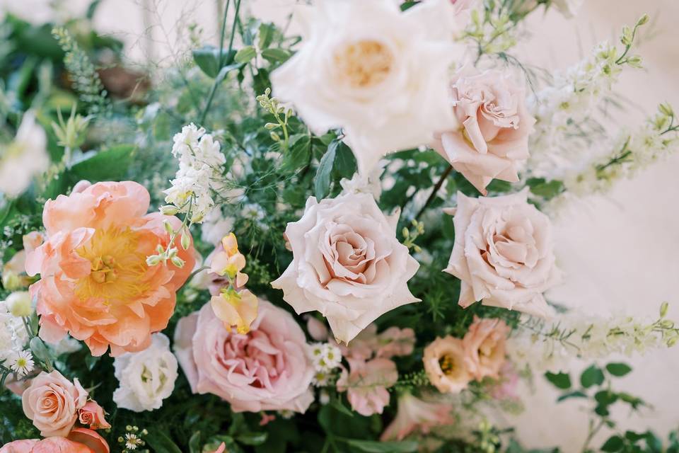 Aisle flowers at Frensham