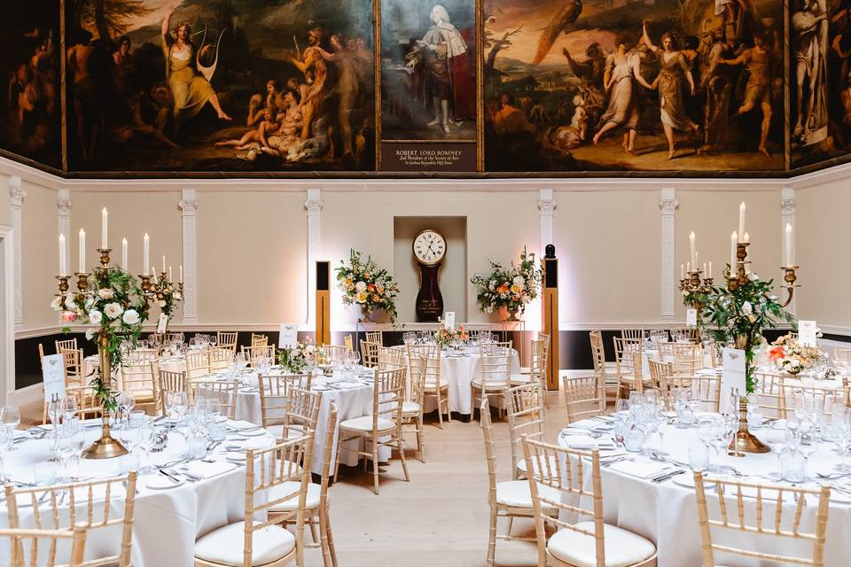 Dining set up at RSA house