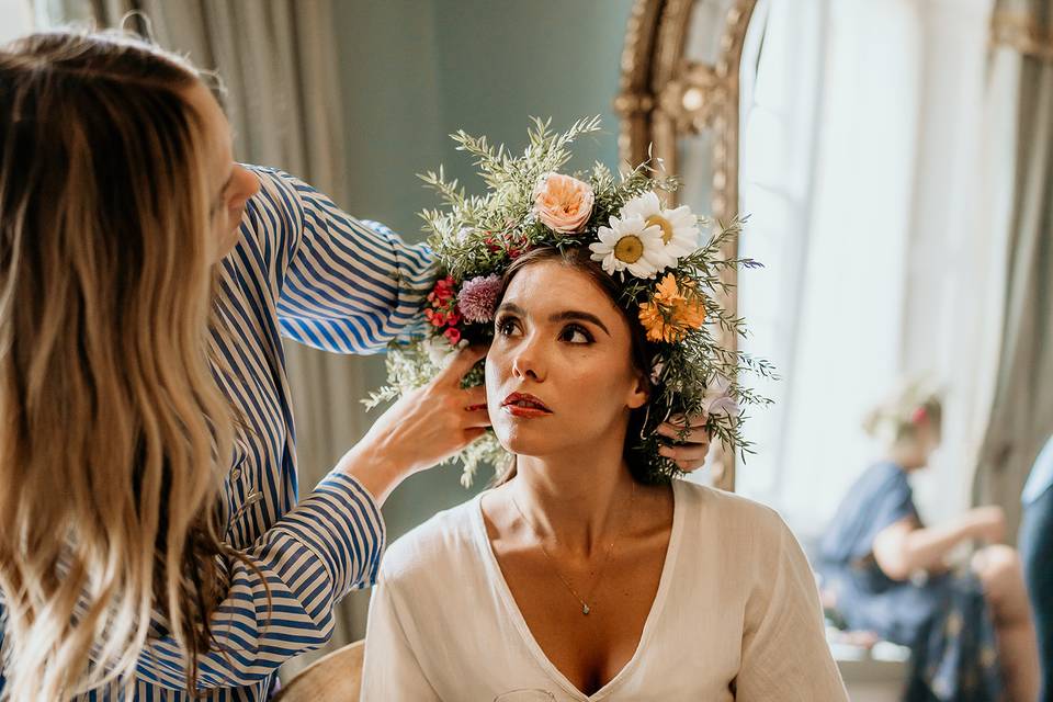 Wild bohemian bride for Ellie