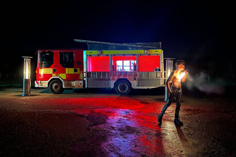 Unique mobile wedding bar