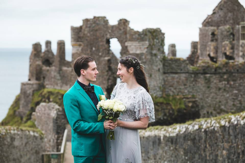 Dunluce castle wedding