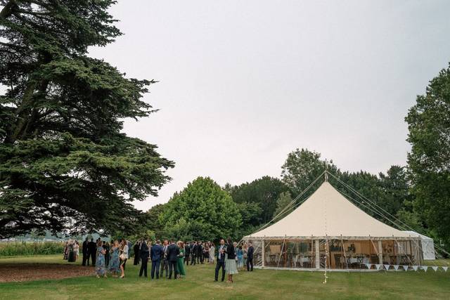 Marquee with guests