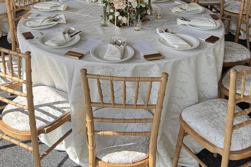 Wedding Reception Setup