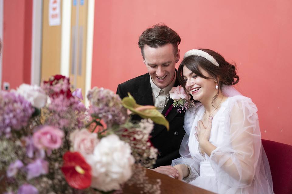Bride and Groom portrait