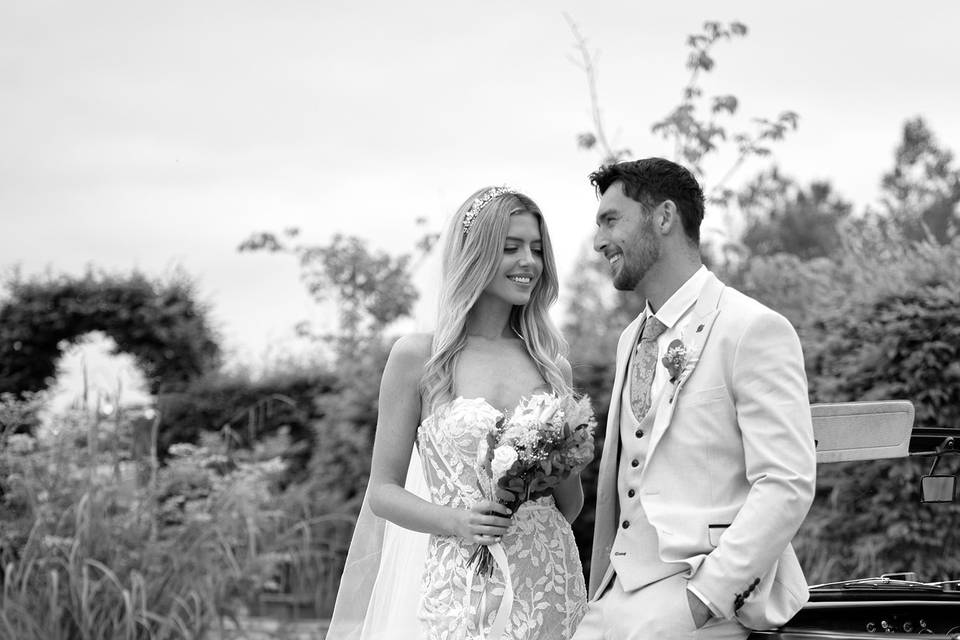 Wedding couple portrait