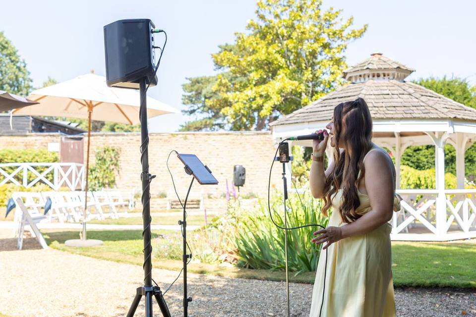 Vocalist performance