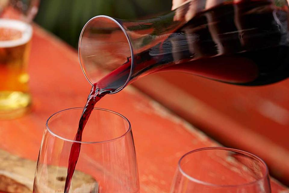 Wine being poured