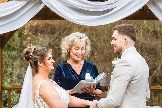 Outdoor wedding at Whitley Hal
