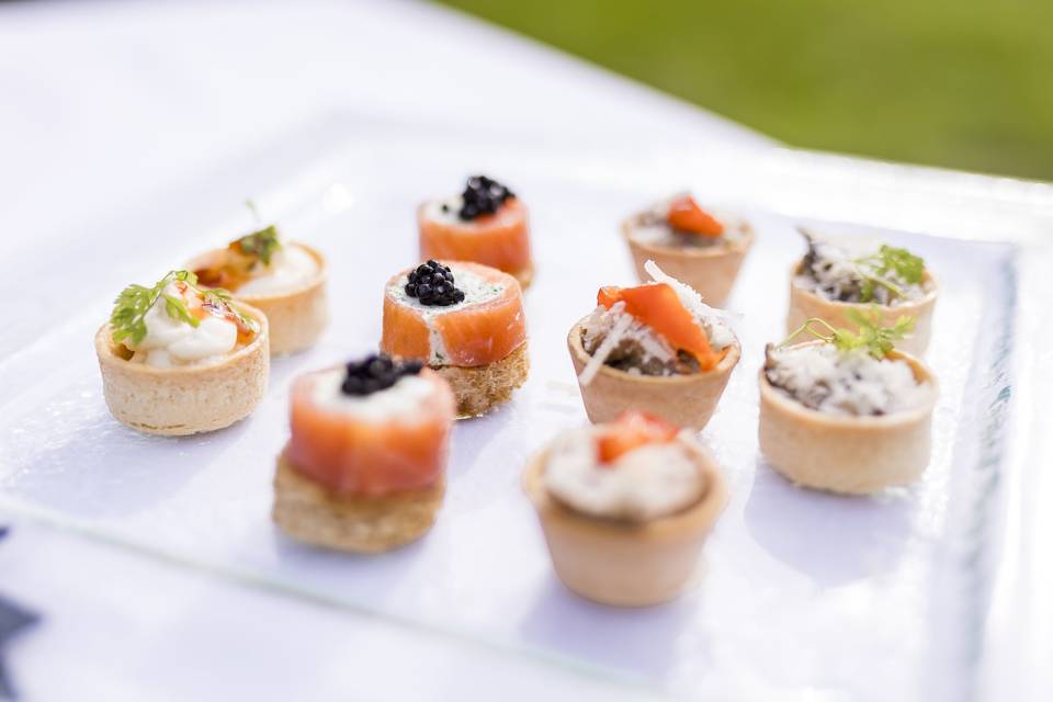 Tasty canapes