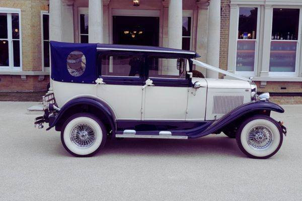 Iris parked outside - 1930s A Ford