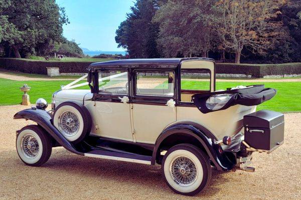 Lily parked on grounds - 1930s A Ford