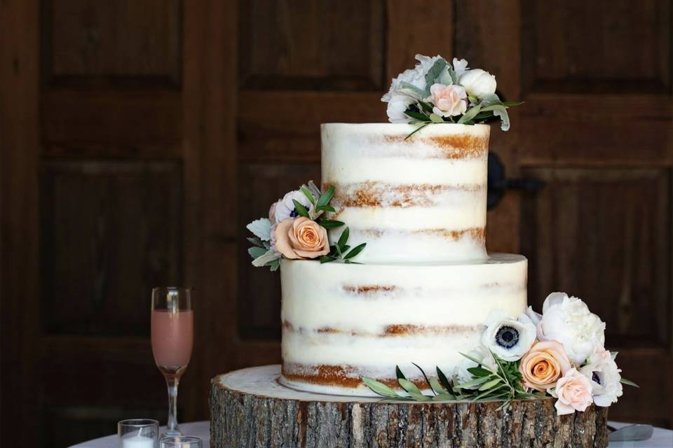 Coconut and vanilla cake
