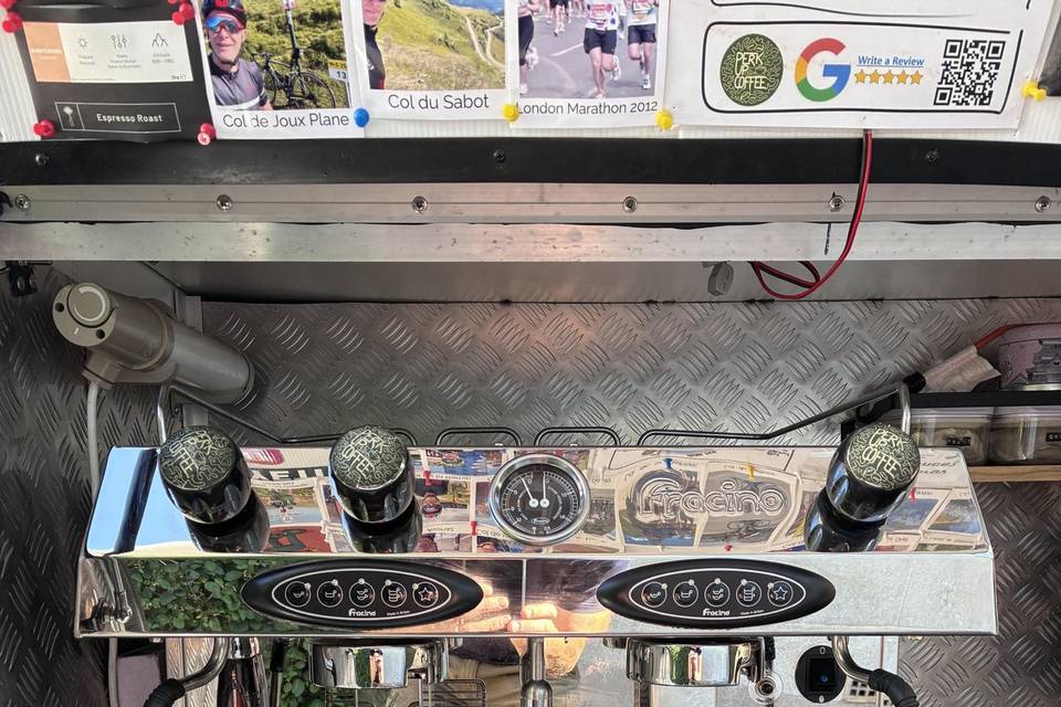 Our espresso machine