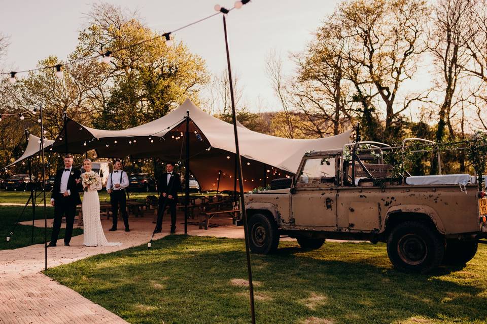 Land Rover wedding charm