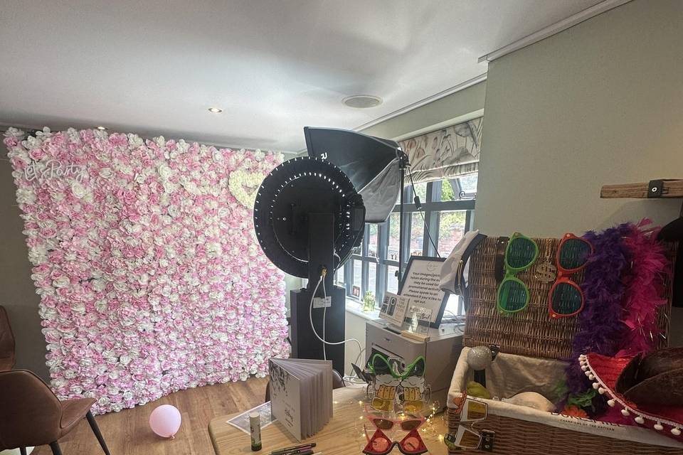 Flower wall set up