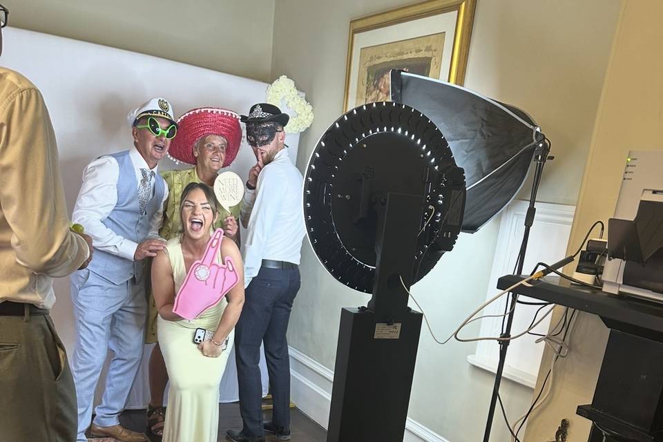 Fun at the booth