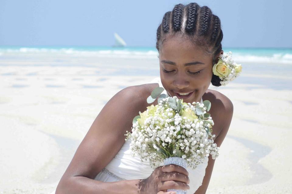 Zanzibar bride bouquet