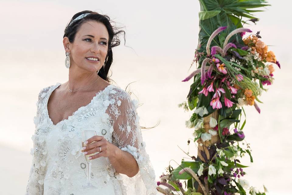 Zanzibar sandbank wedding