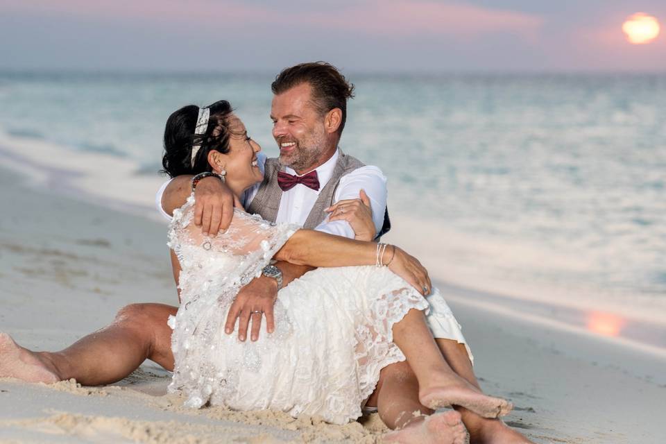 Zanzibar sunset wedding