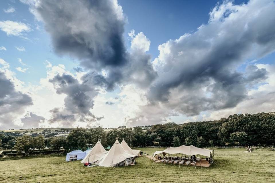 Tipis and stretch tent