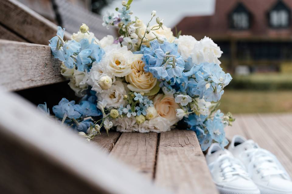 Blue & white bouquet