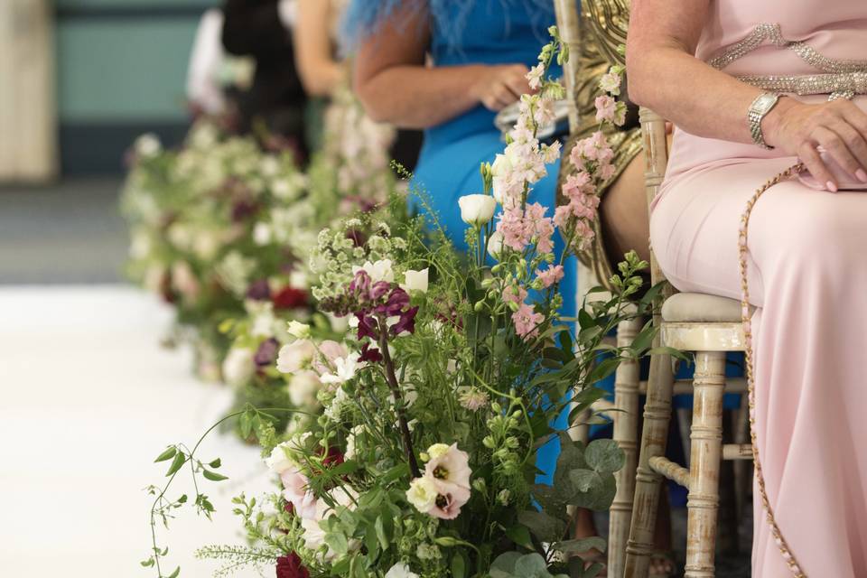 Aisle meadow flowers