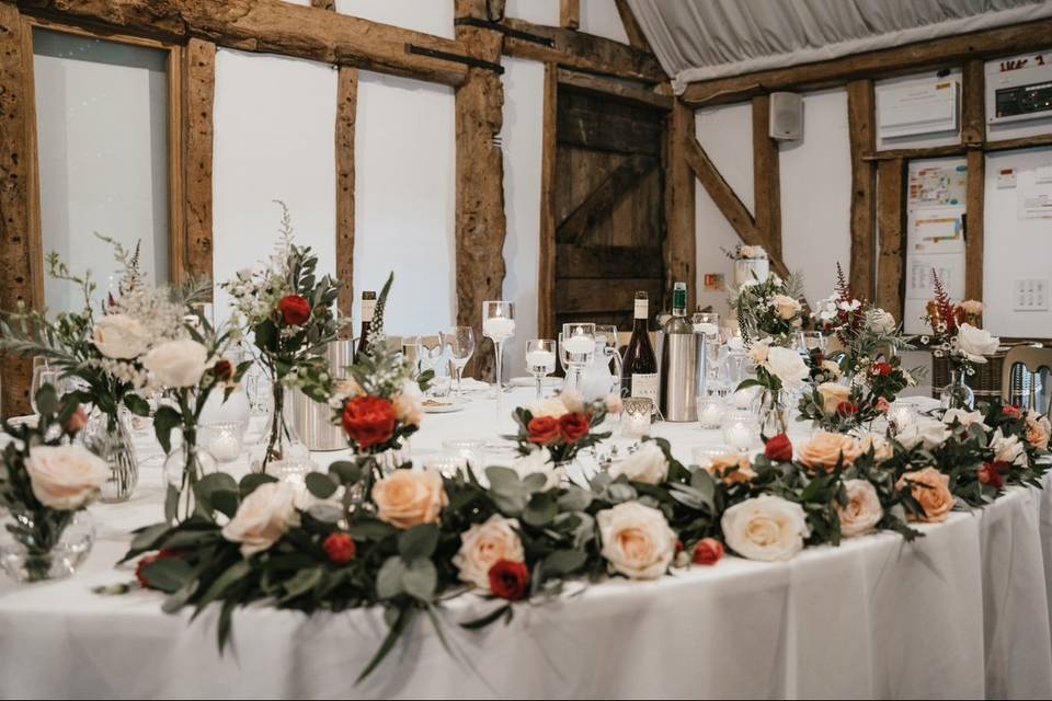 Top table flowers