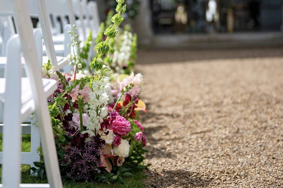 Aisle meadow modern flowers