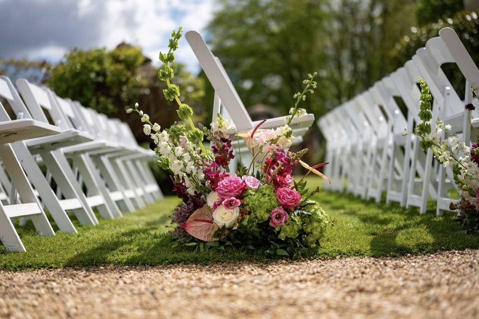 Aisle meadow modern flowers