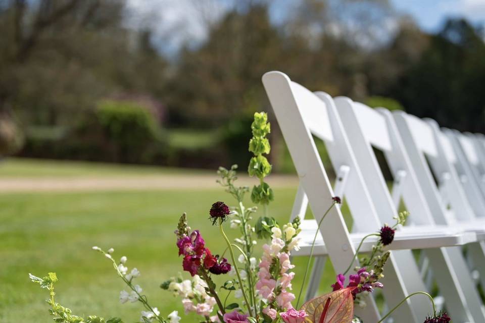 Aisle meadow modern flowers