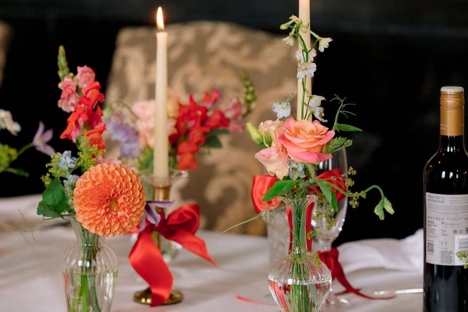 Coral budvase flowrrs