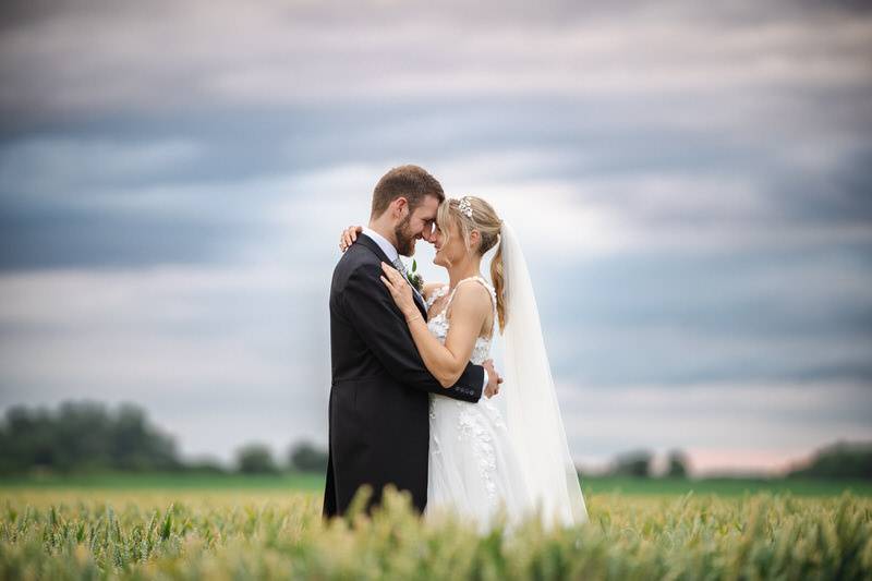 Countryside wedding photo