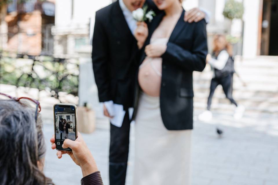 Guests taking photos