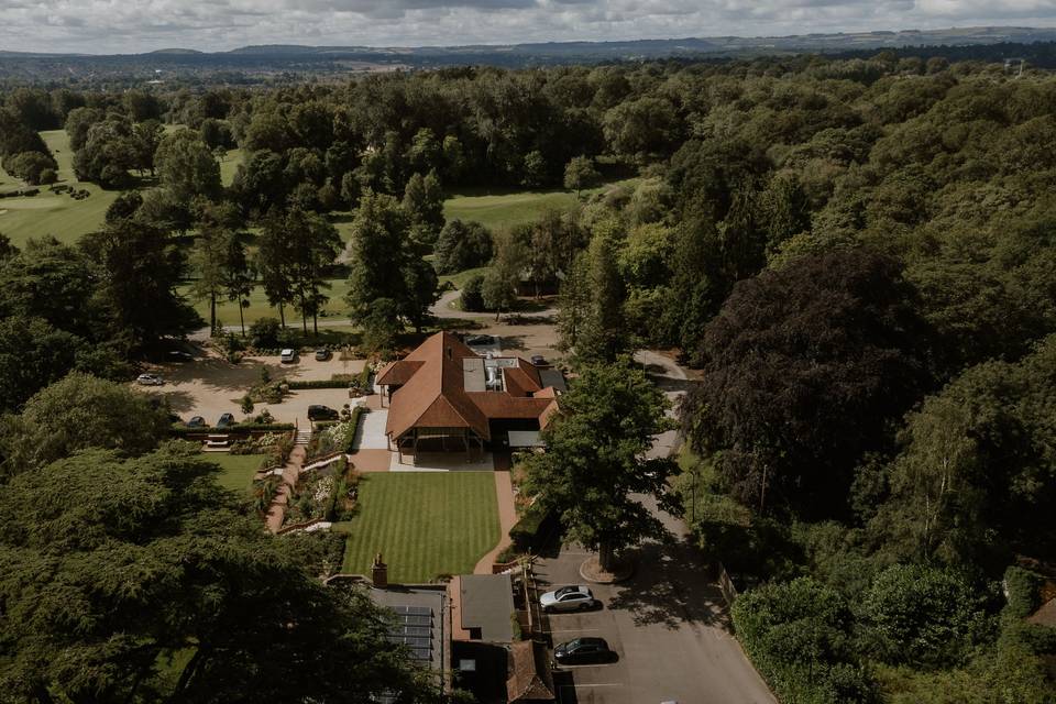 Drone of barn