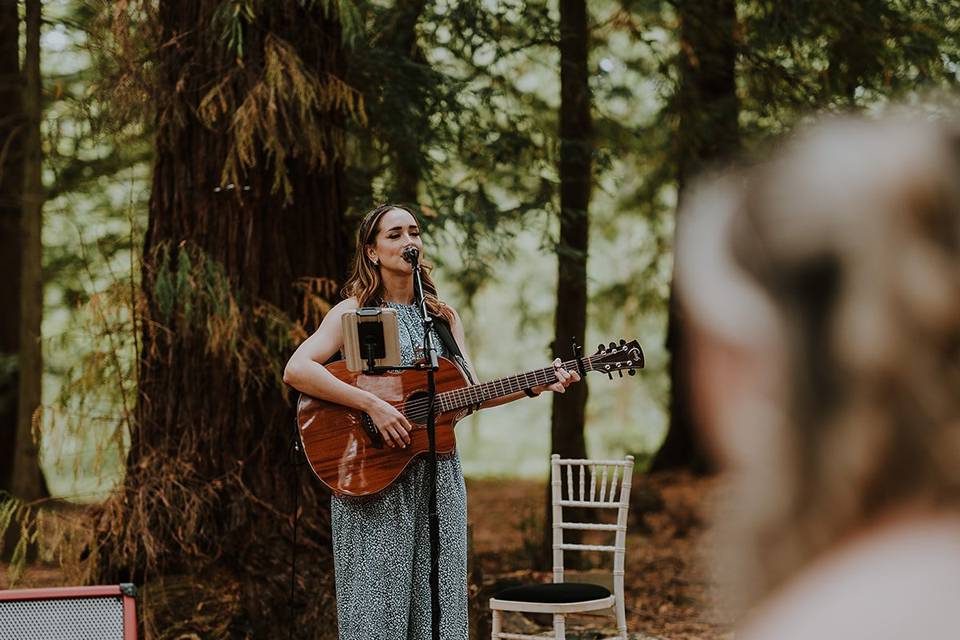 Performing at a ceremony