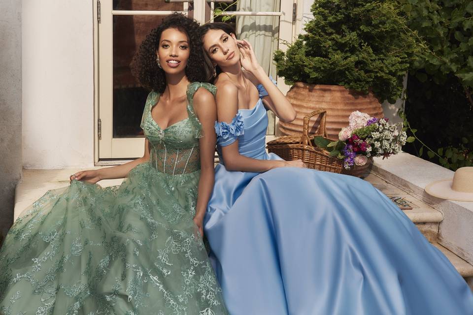 Bridesmaid and prom gowns