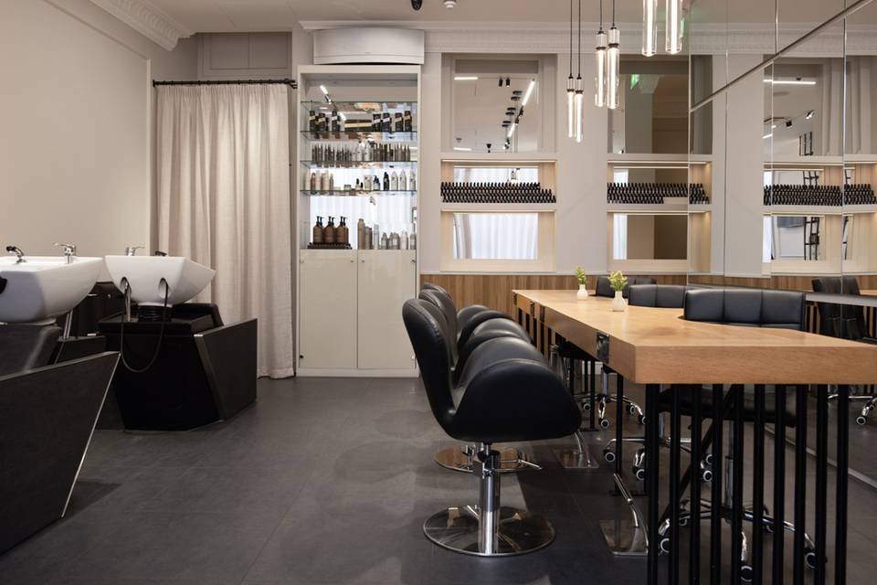Hair styling section