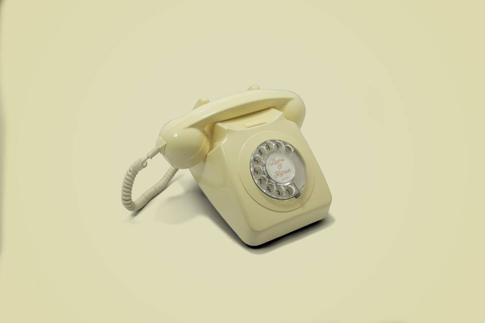 Cream Dialtone Phone