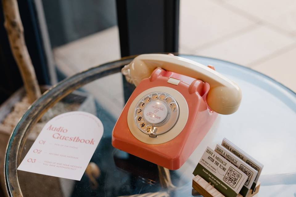 Peach & Ivory Dialtone Phone