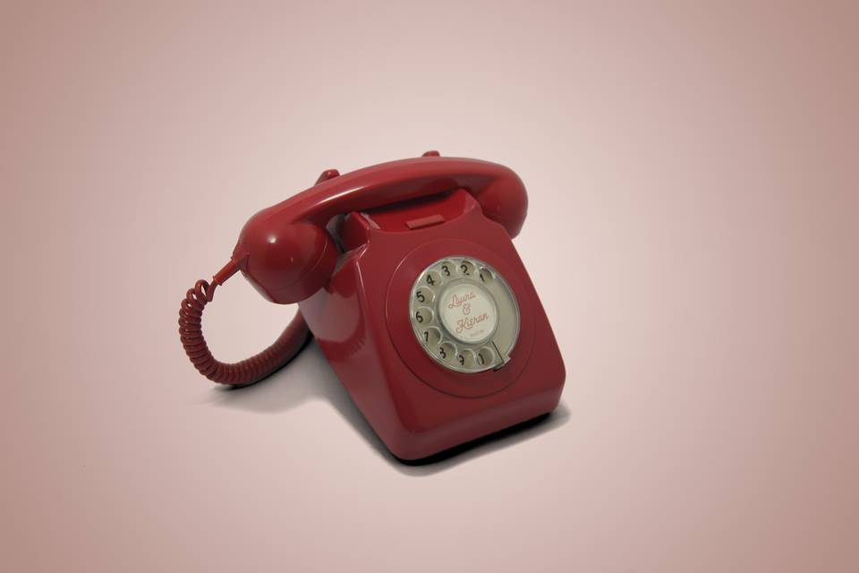 Red Dialtone Phone