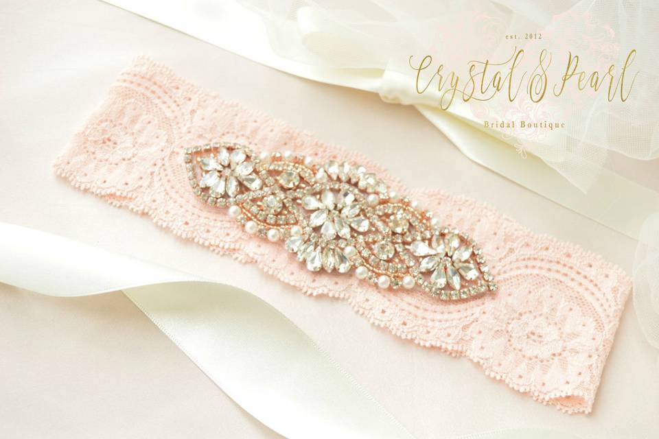 Vintage Rose Gold Garter