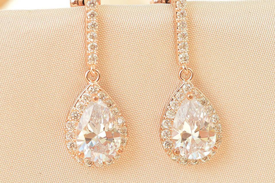 Bliss Rose Gold Earrings