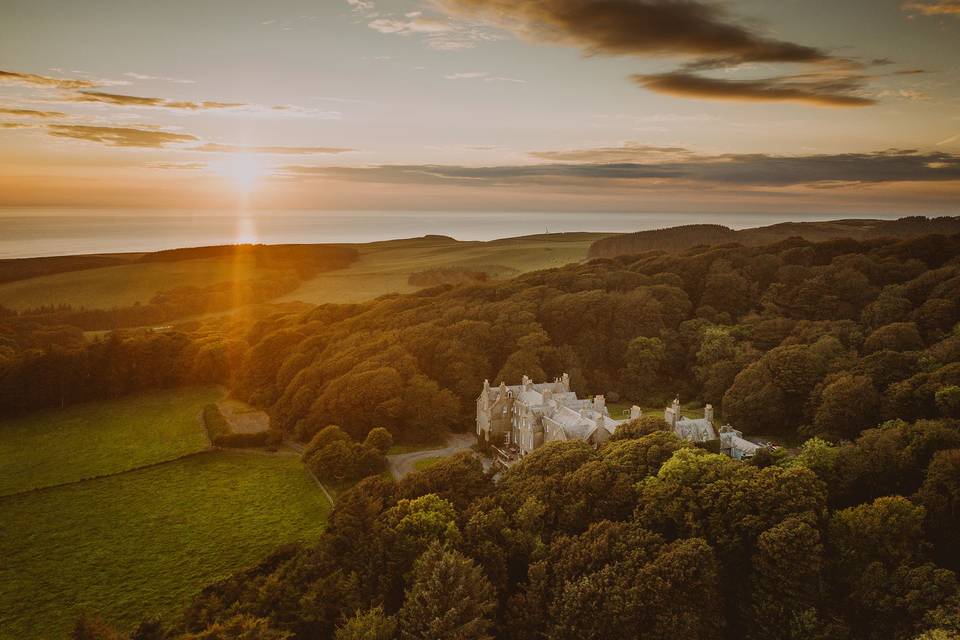 Sunset over the Castle