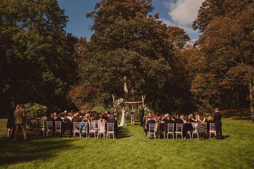 Early autumn wedding