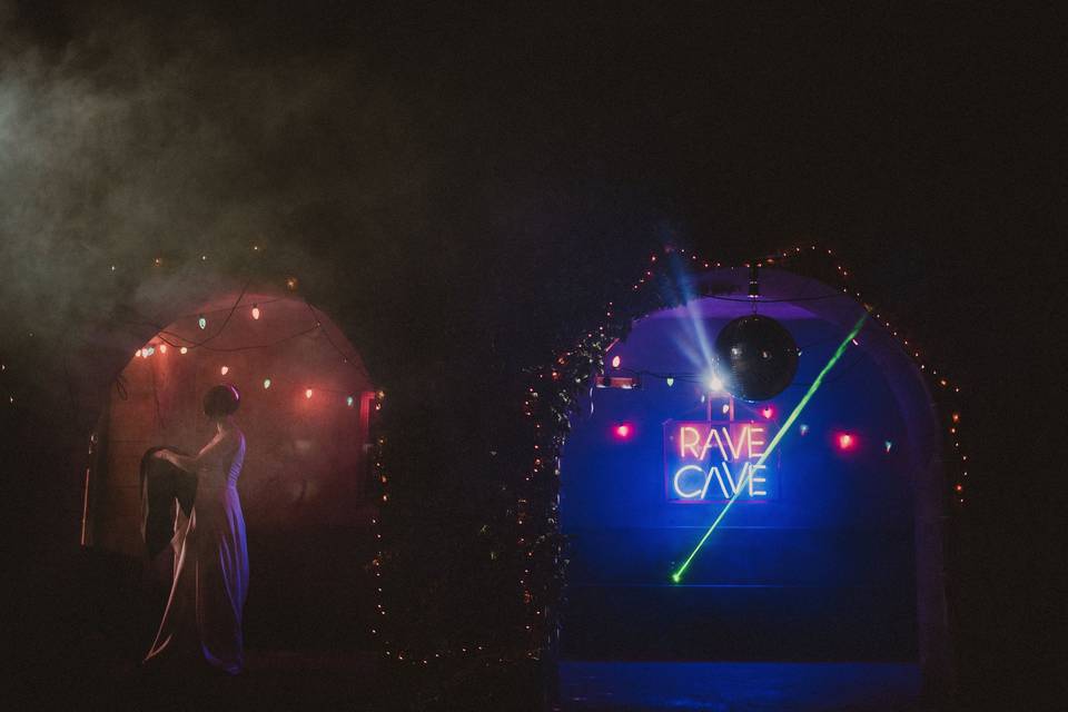 The coolest rave cave ever!