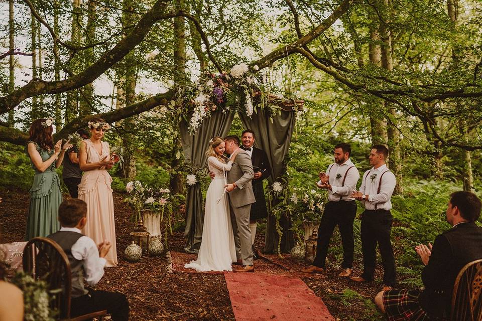 Dreamy woodland wedding