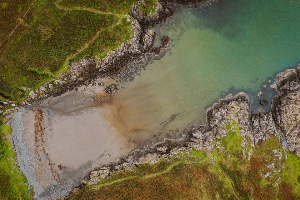 Turquoise water at the beach