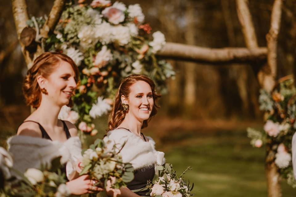 Outdoor spring wedding