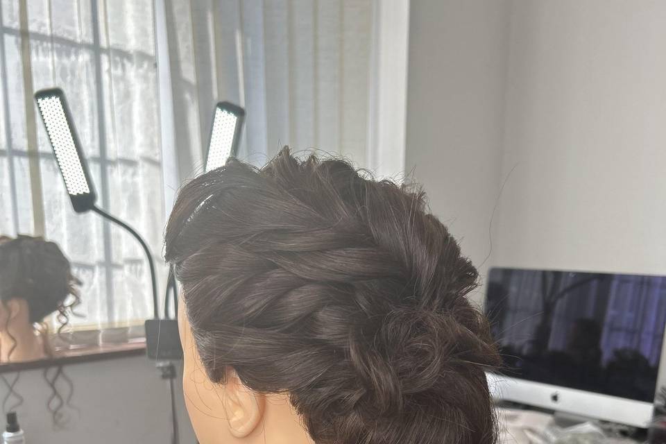 Textured updo