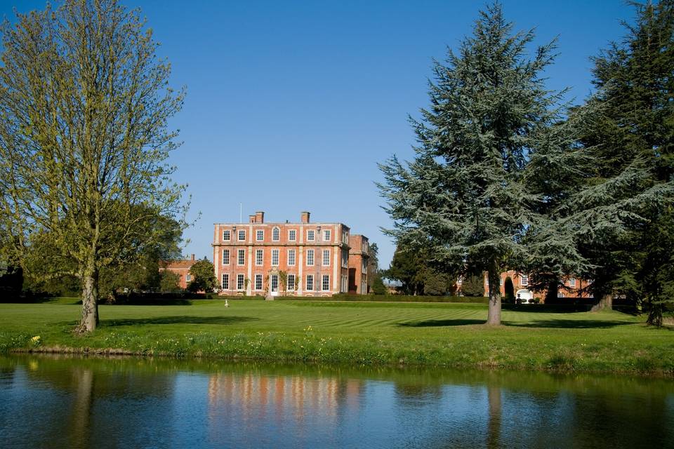 View across the main lawn